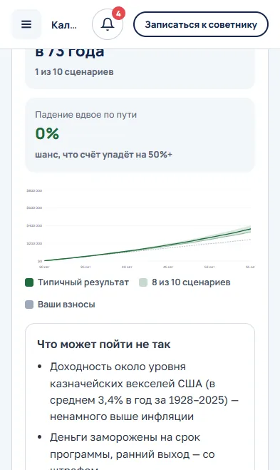 Кабинет: калькулятор